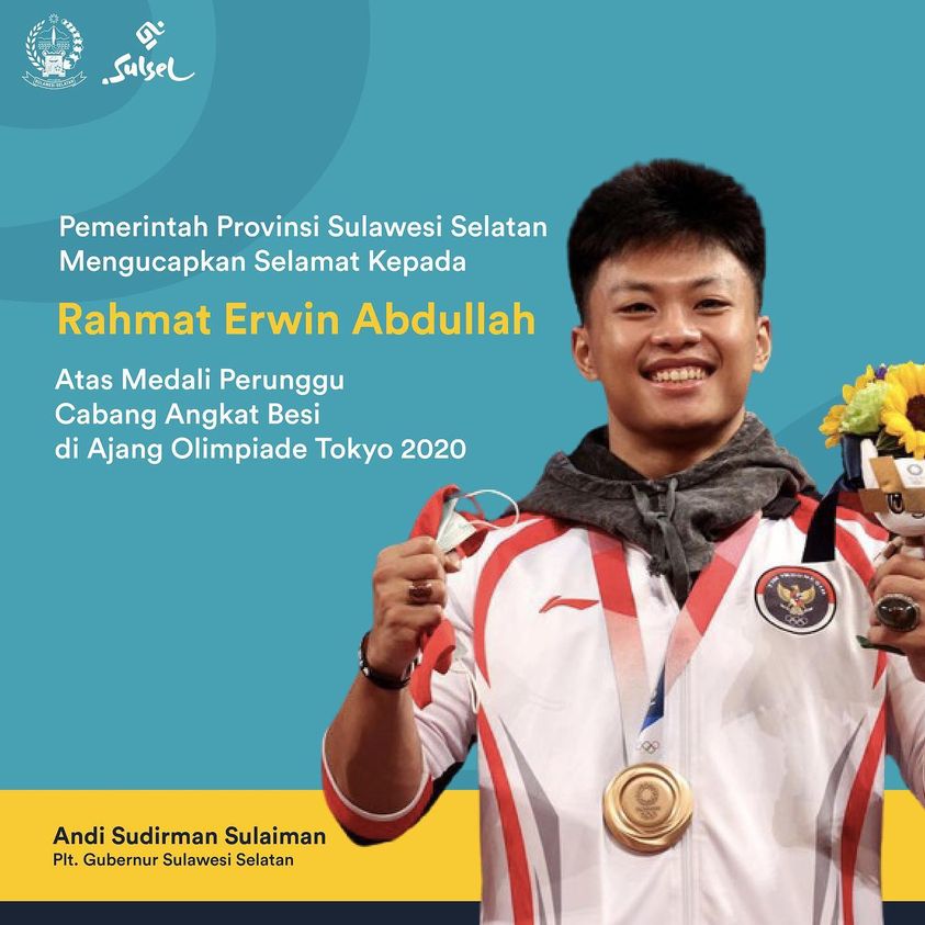 Plt Gubernur Beri Hadiah Rumah Kepada Rahmat Erwin atas Prestasi di Olimpiade Tokyo